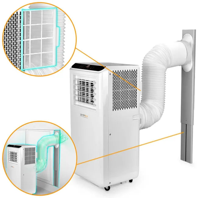 Aire Acondicionado Portátil 2000W APP WIFI Programable Clase A Gridinlux