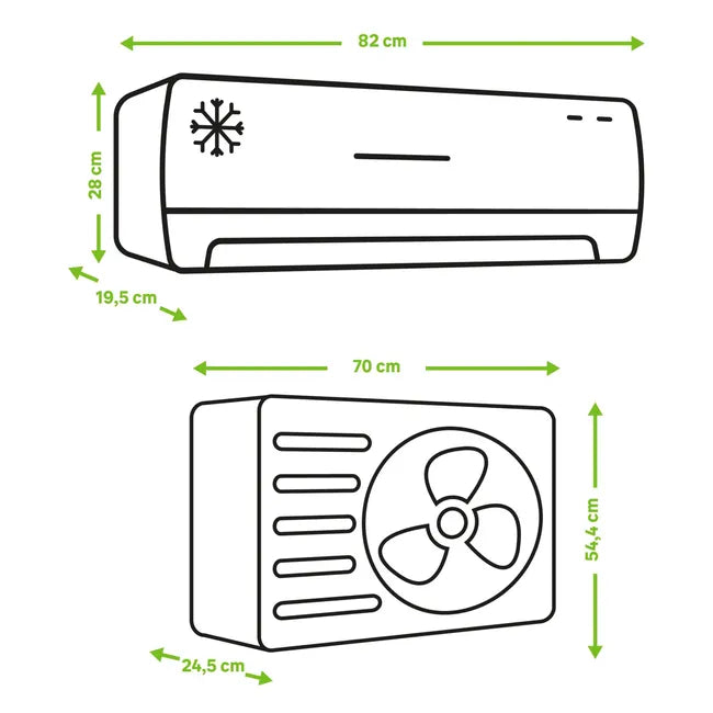 Aire acondicionado 1X1 HAIER Tide WiFi 3000 fg