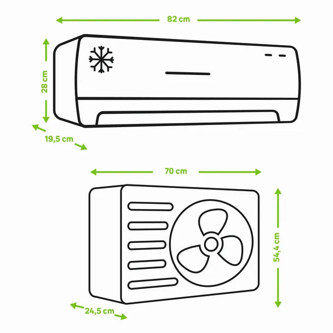 Aire acondicionado 1x1 WIND TC4 de 2700 frigorías