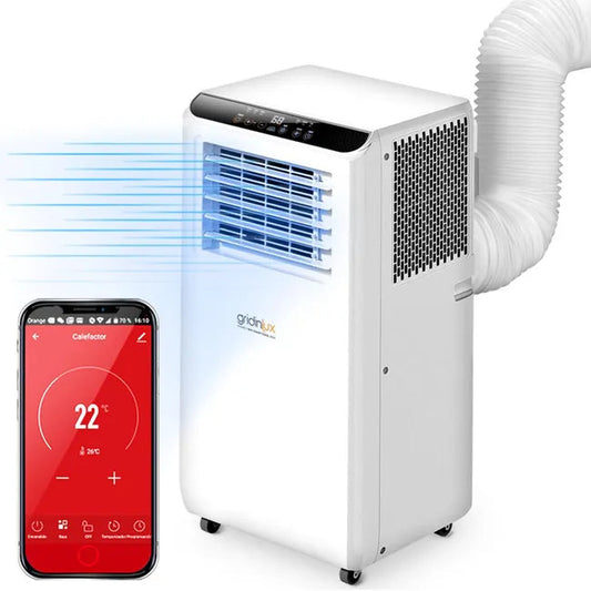 Aire Acondicionado Portátil 2000W APP WIFI Programable Clase A Gridinlux